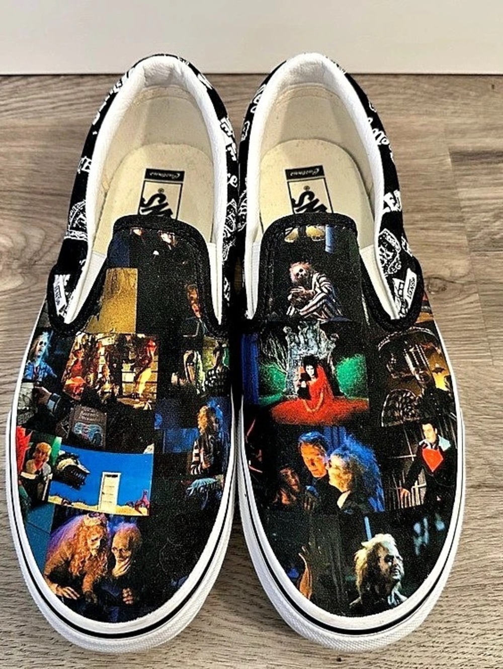 Vans Classic Slip-On Beetlejuice Sneakers - Women’s 10.5/Men’s 9